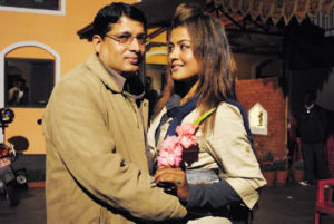 Chhabi Raj Ojha and Rekha Thapa