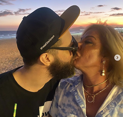 Rosana Menezes with her lover Diogo Defante in May 2022. 